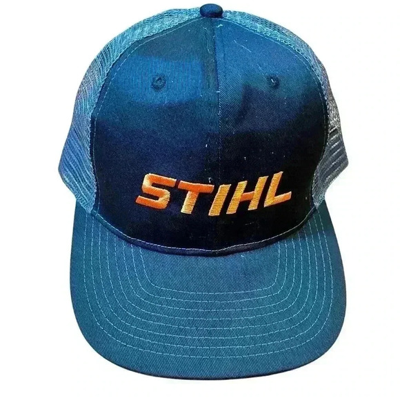 Stihl Mesh Trucker Style Snapback Hat Adjustable Outdoor Casual - Picture 1 of 4